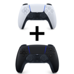 Pack 2 manettes PS5: Blanche + Noir
